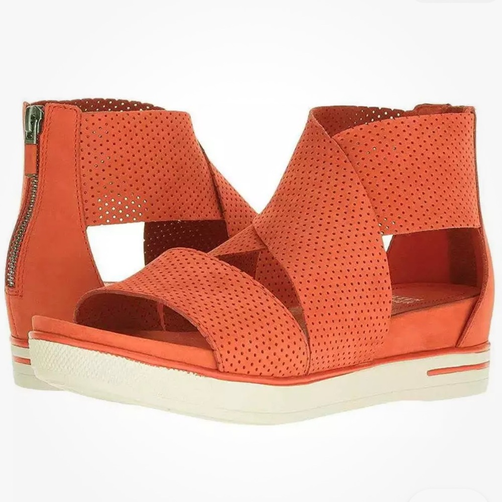 Eileen Fisher Platform Leather Sandals